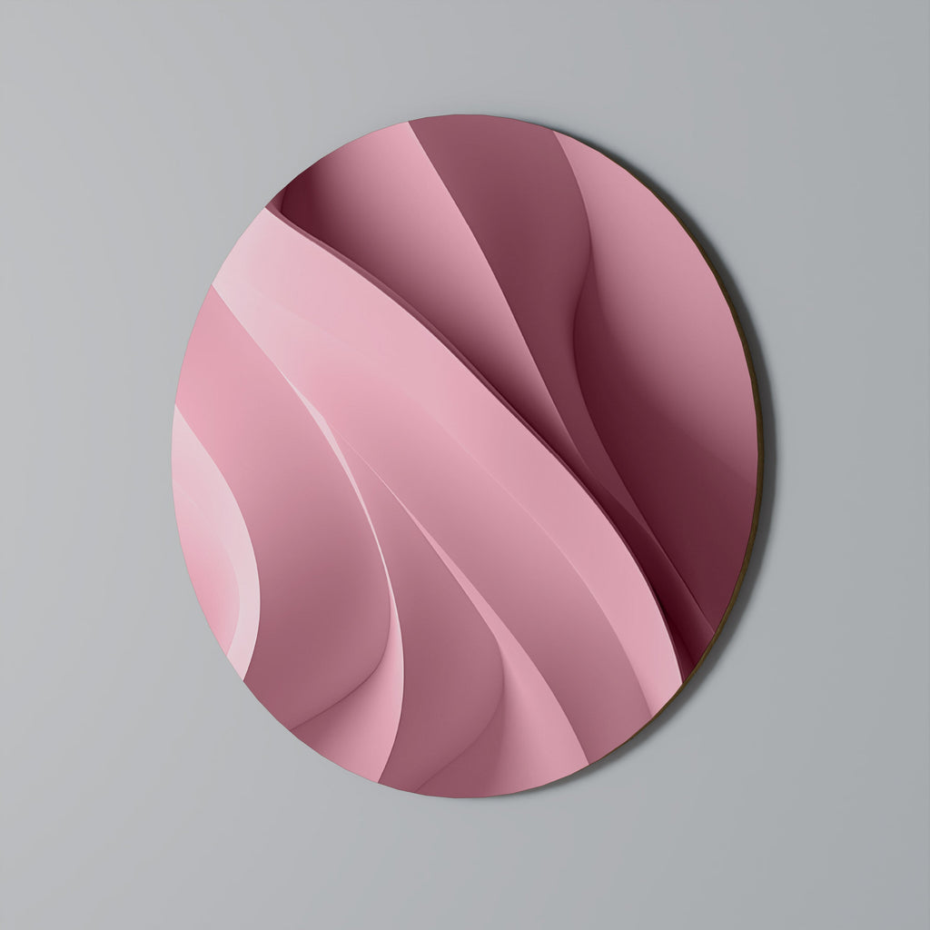THINKING PINK Round Wall Art
