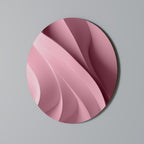 THINKING PINK Round Wall Art
