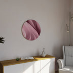 THINKING PINK Round Wall Art