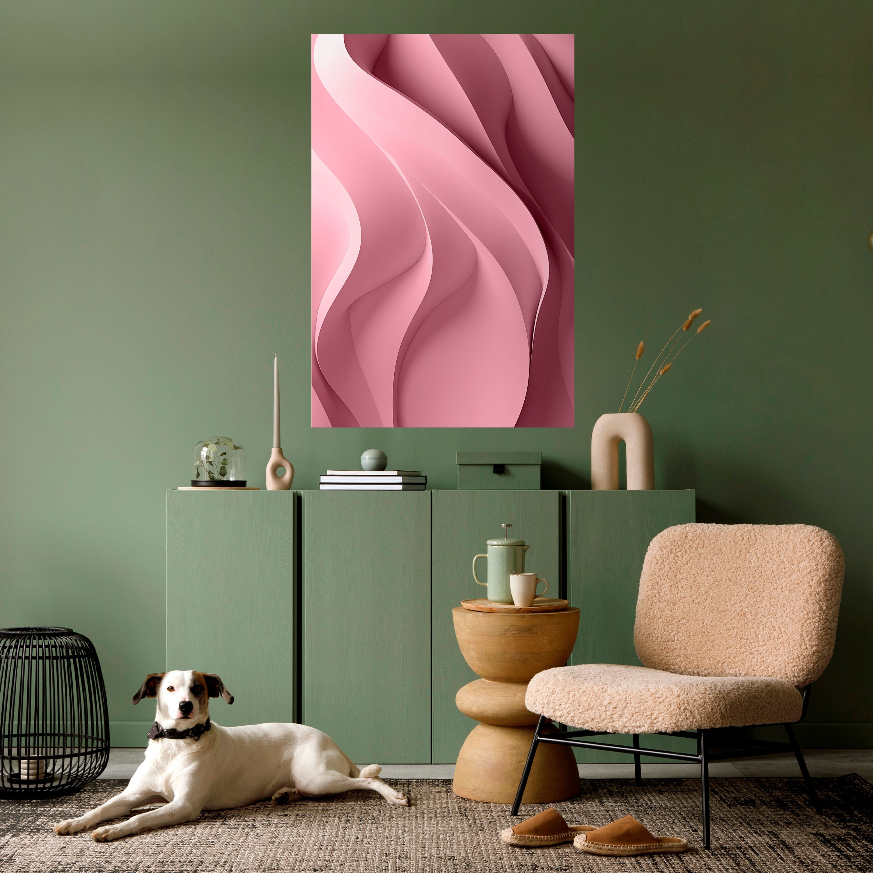 THINKING PINK Poster Vertical Autocolante