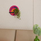 VIVID VISIONARY Prateleira Redonda Decorativa em Acabamento Preto