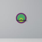 SHIMMER SPECTRUM Prateleira Redonda Decorativa em Acabamento Preto