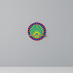 SHIMMER SPECTRUM Prateleira Redonda Decorativa em Efeito Carvalho