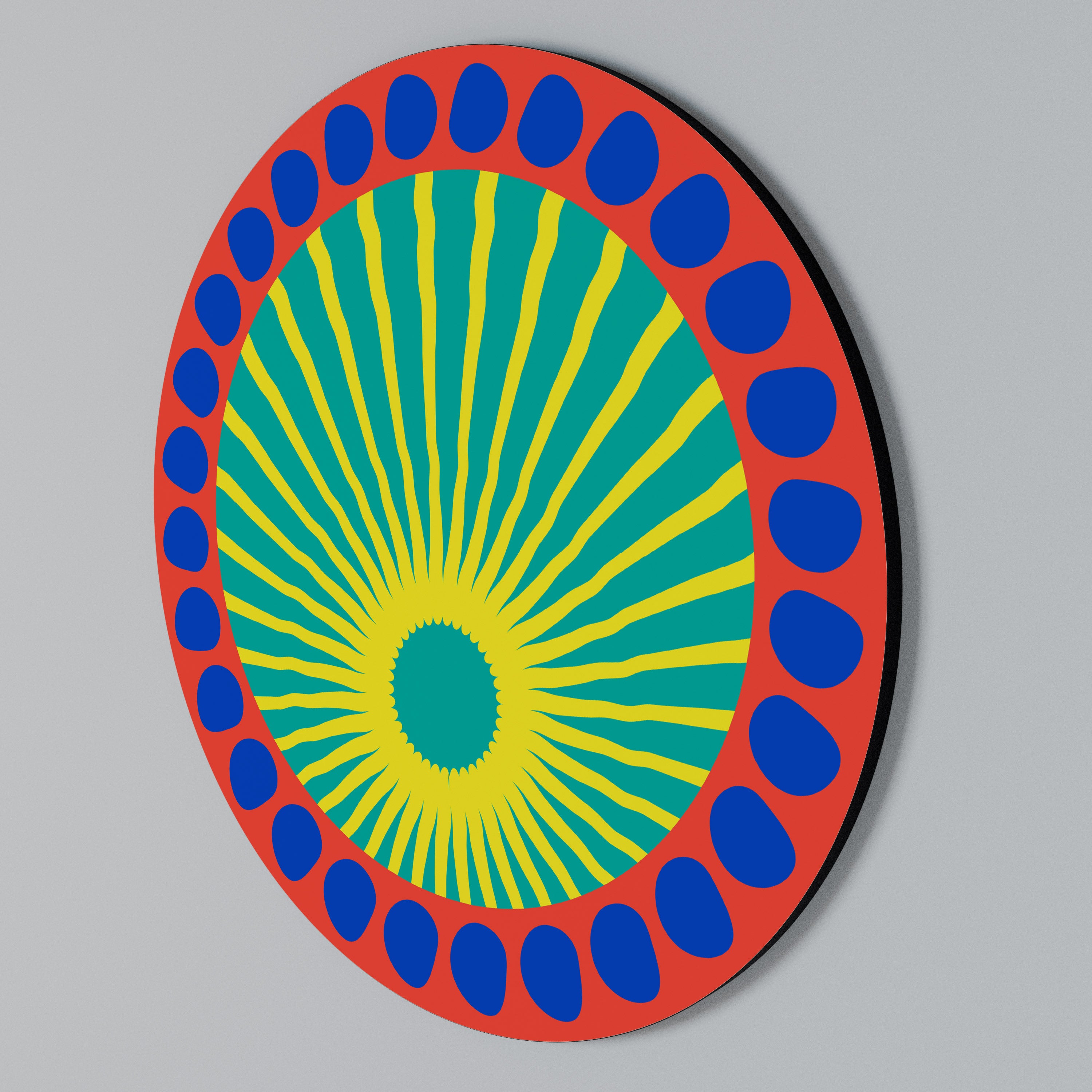 SHIMMER SPECTRUM Arte de Parede Redonda