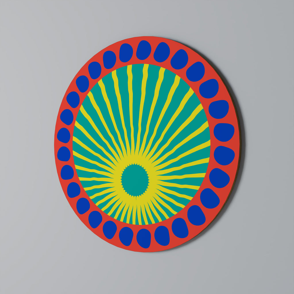 SHIMMER SPECTRUM Quadro Redondo Decorativo