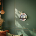 VIBRANT VERSE Prateleira Redonda Decorativa em Acabamento Preto