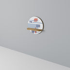 VIBRANT VERSE Prateleira Redonda Decorativa em Efeito Carvalho