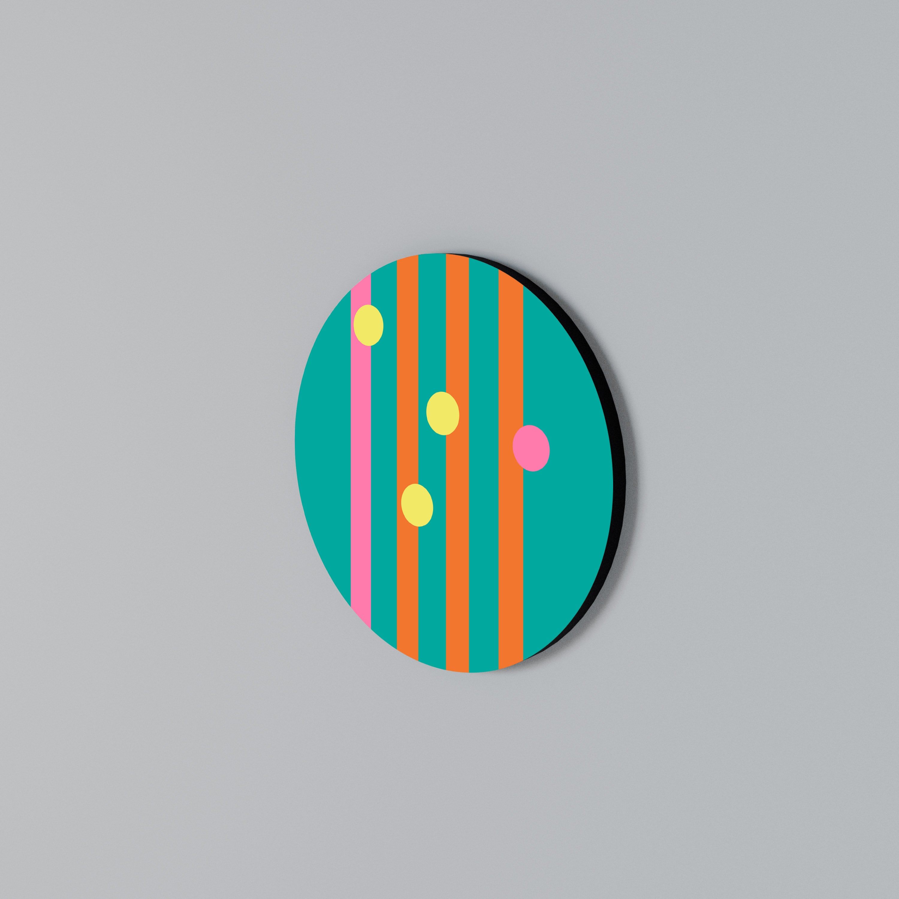 SOMEWHERE IN BETWEEN Arte de Parede Redonda