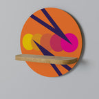 ON THE DOT BLADE Prateleira Redonda Decorativa em Efeito Carvalho