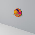 ON THE DOT BLADE Prateleira Redonda Decorativa em Efeito Carvalho