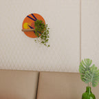 ON THE DOT BLADE Prateleira Redonda Decorativa em Efeito Carvalho