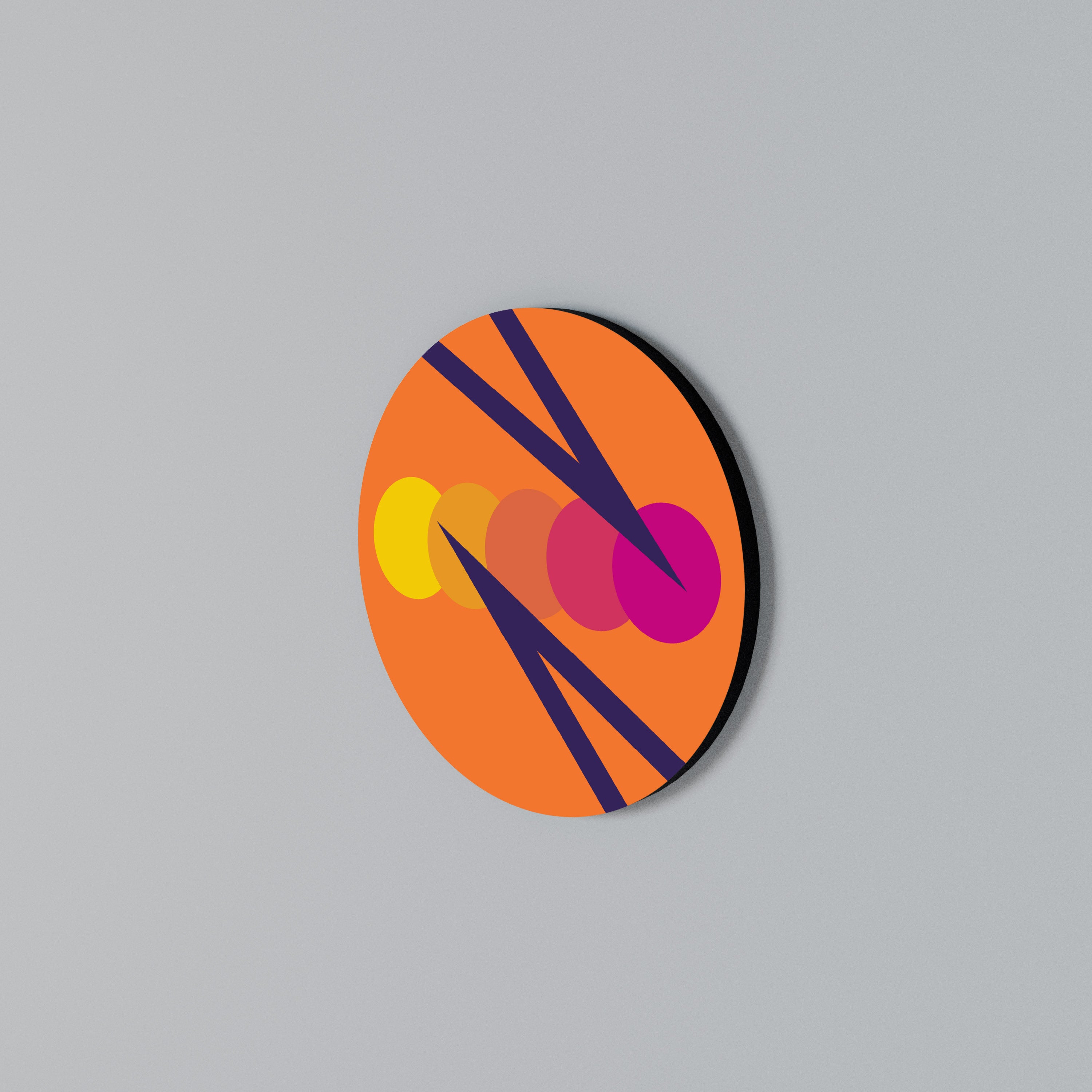 ON THE DOT BLADE Arte de Parede Redonda