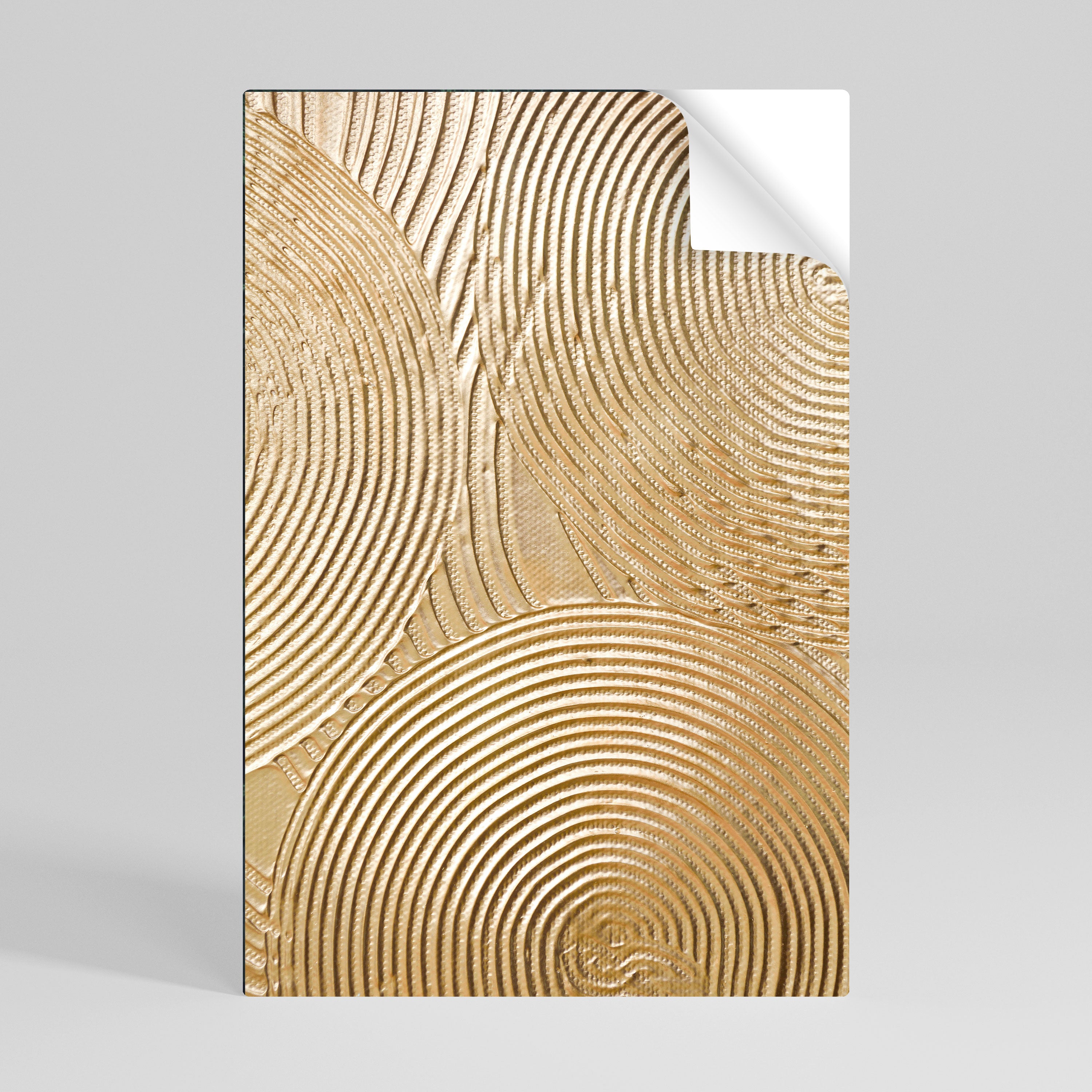 GOLDEN WAVES UNFOLD Póster Autocolante Vertical