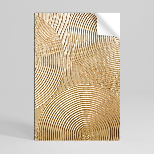GOLDEN WAVES UNFOLD Póster Autocolante Vertical