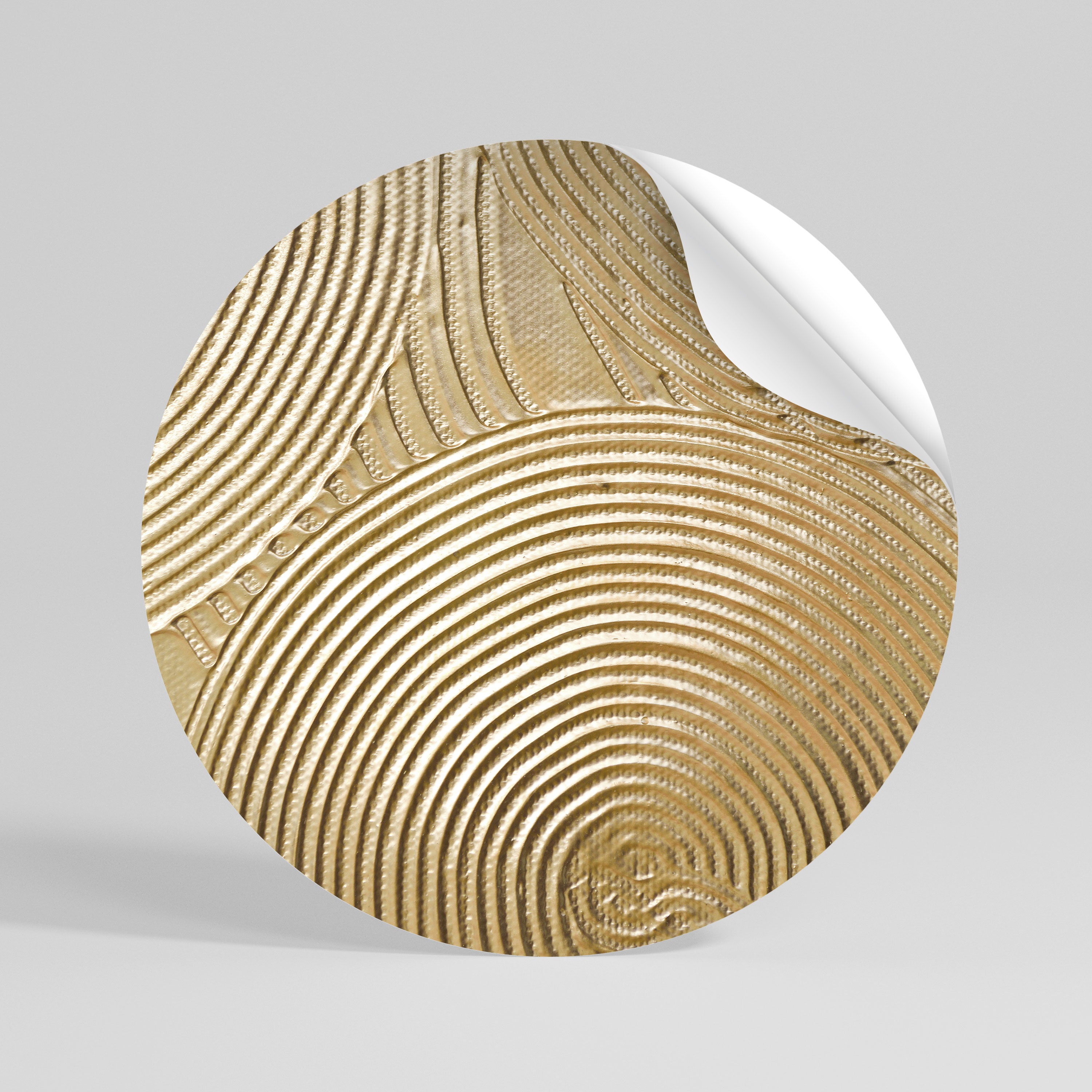 GOLDEN WAVES UNFOLD Autocolante Redondo Removível