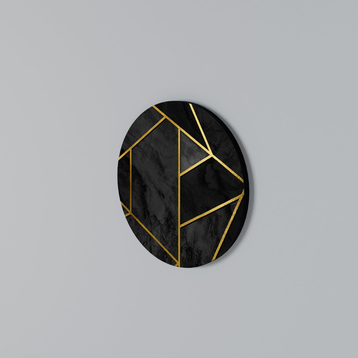 GLINTING GEOMETRIC DREAMS Arte de Parede Redonda