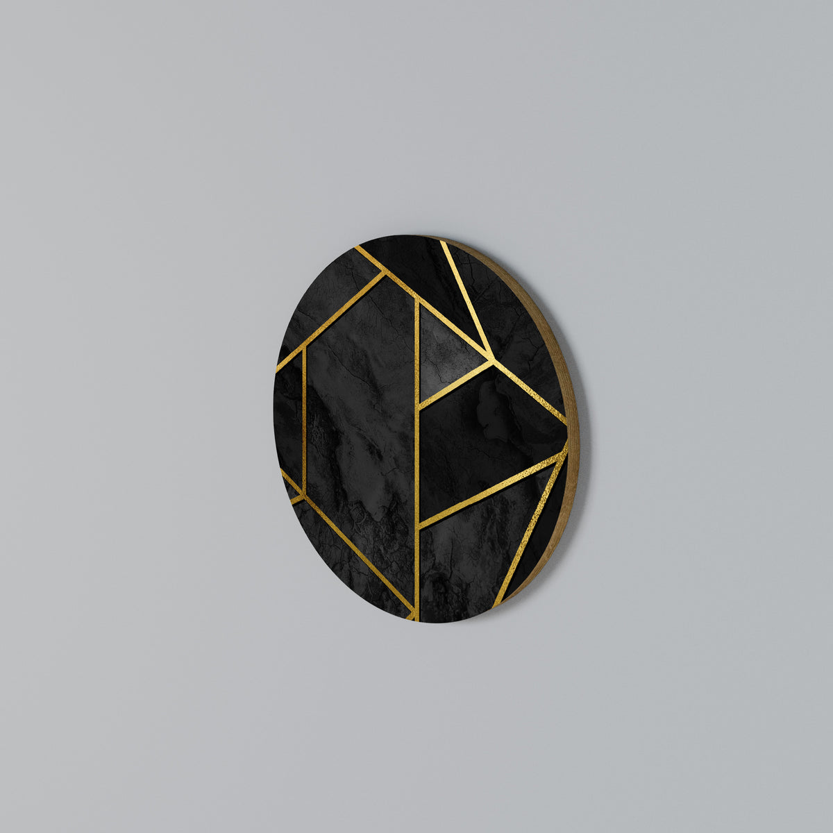 GLINTING GEOMETRIC DREAMS Arte de Parede Redonda