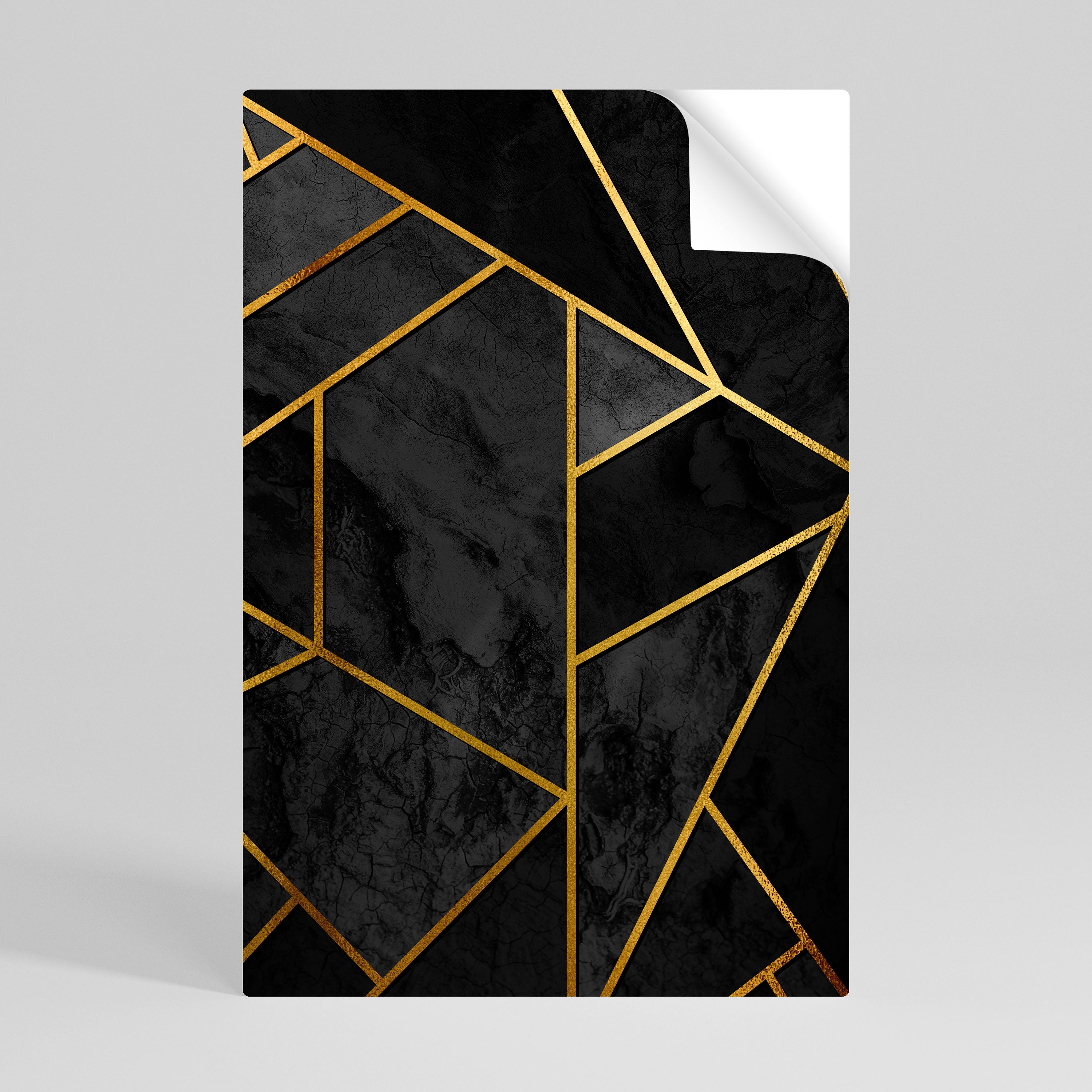 GLINTING GEOMETRIC DREAMS Póster Autocolante Vertical