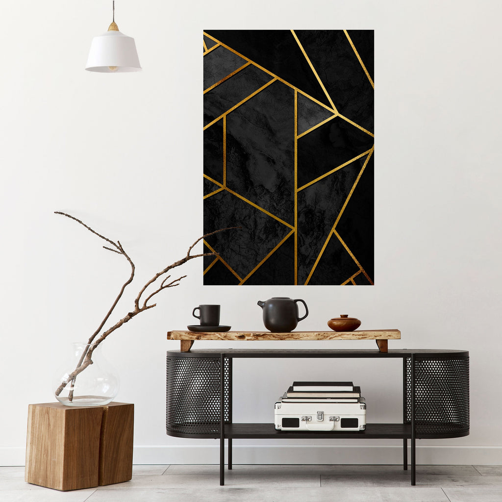 GLINTING GEOMETRIC DREAMS Peel and Stick Vertical Poster
