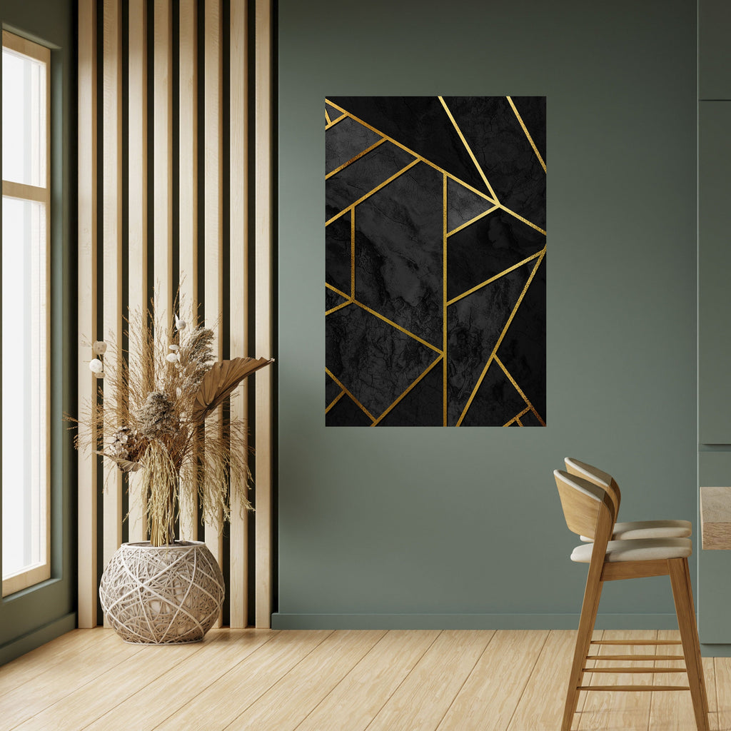GLINTING GEOMETRIC DREAMS Peel and Stick Vertical Poster