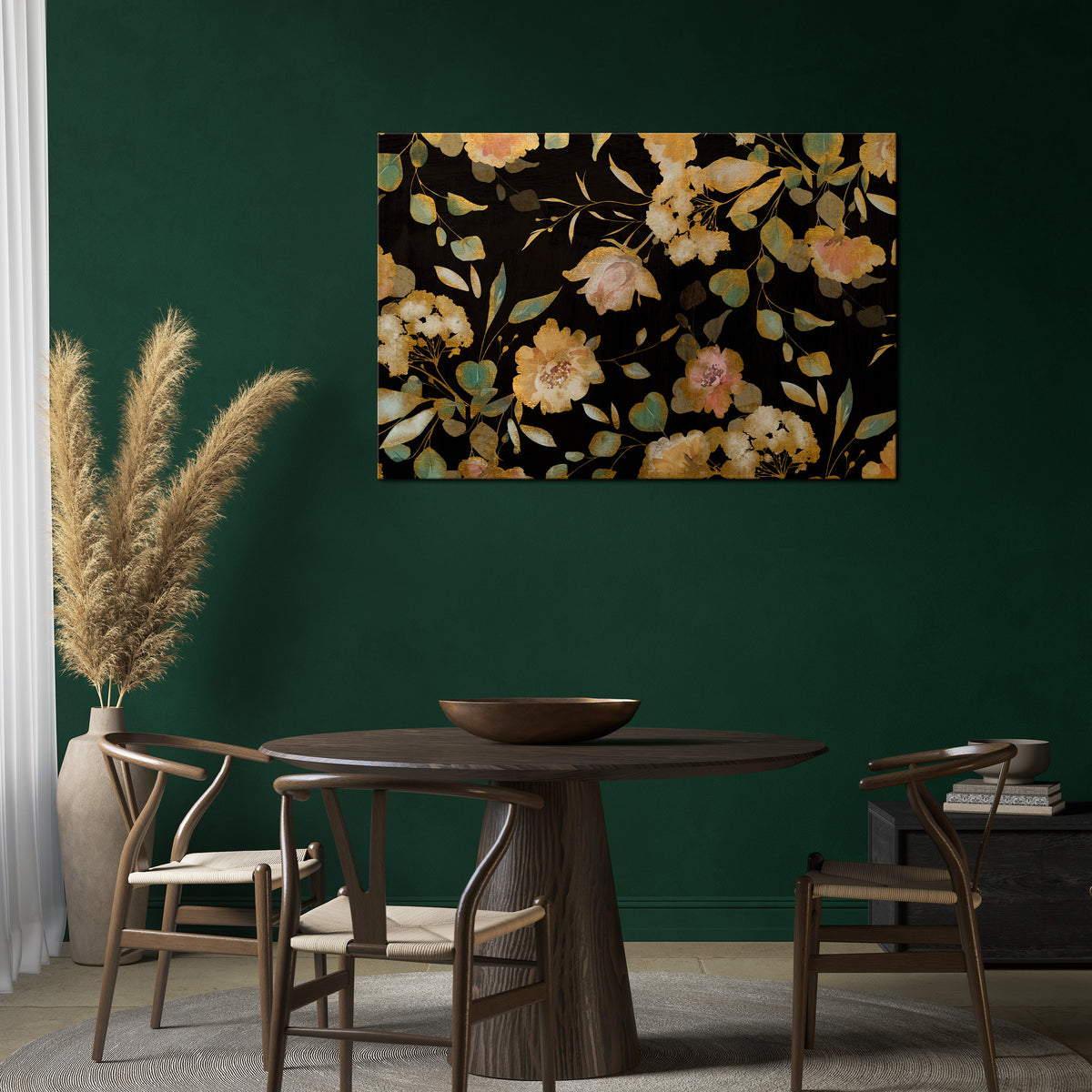 MODEST FLORAL Horizontal Canvas Print