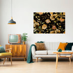 MODEST FLORAL Peel and Stick Horizontal Poster