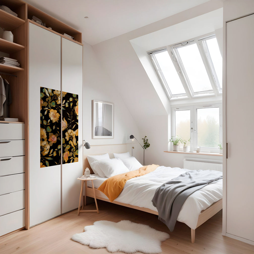 MODEST FLORAL Poster Vertical Autocolante