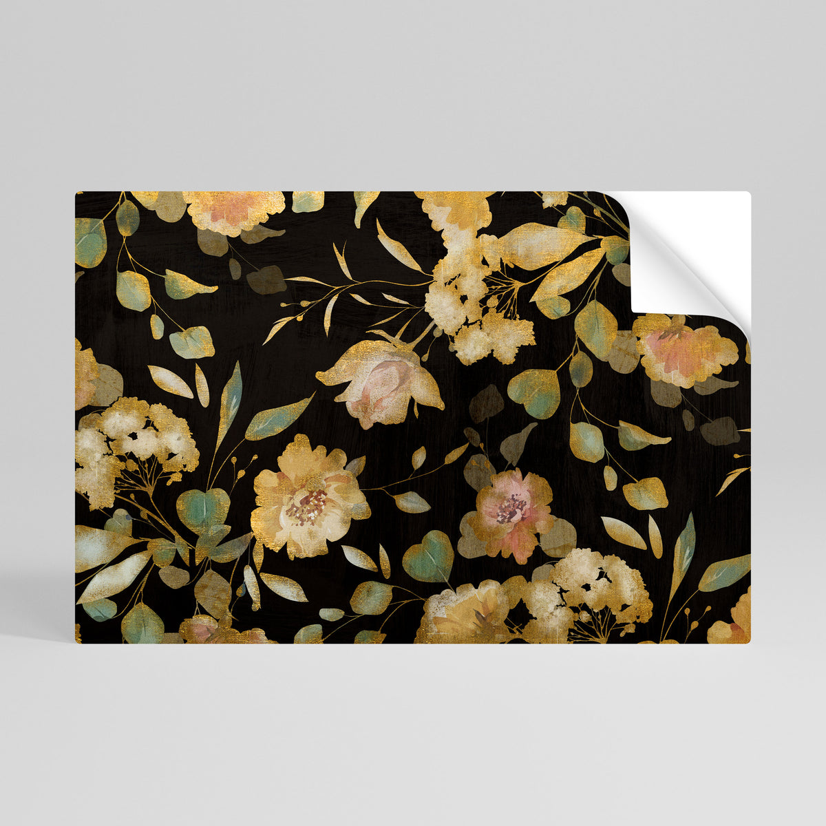 MODEST FLORAL Póster Autocolante Horizontal
