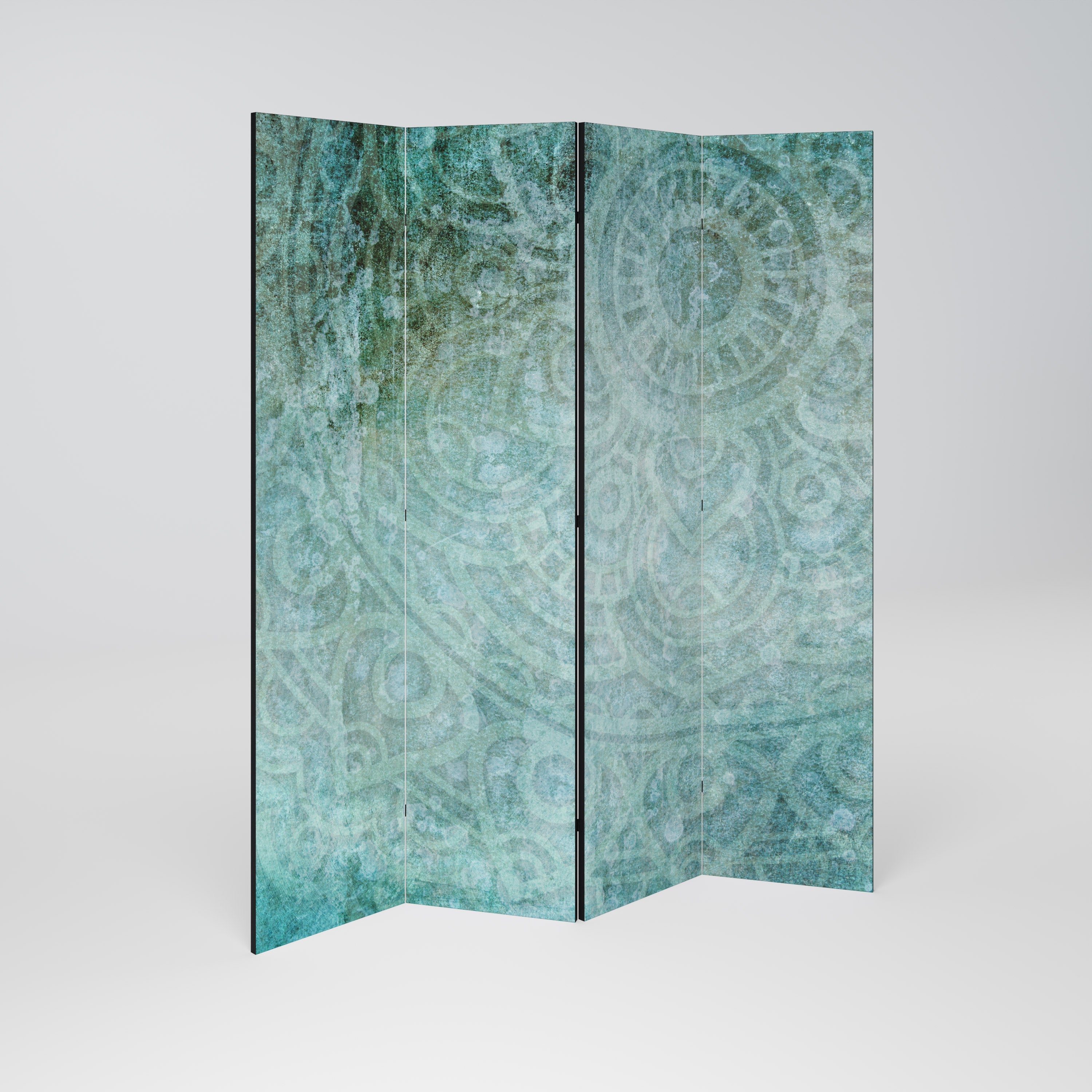 TIMELESS TEXTURAL TIDE Biombo Decorativo de 4 Painéis