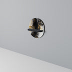 MARBLE OF TOMMORROW Prateleira Oval Decorativa em Acabamento Preto