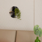 MARBLE OF TOMMORROW Prateleira Oval Decorativa em Acabamento Preto