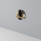 MARBLE OF TOMMORROW Prateleira Redonda Decorativa em Efeito Carvalho