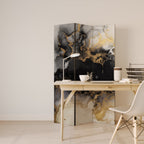 MARBLE OF TOMMORROW Biombo Decorativo de 3 Painéis