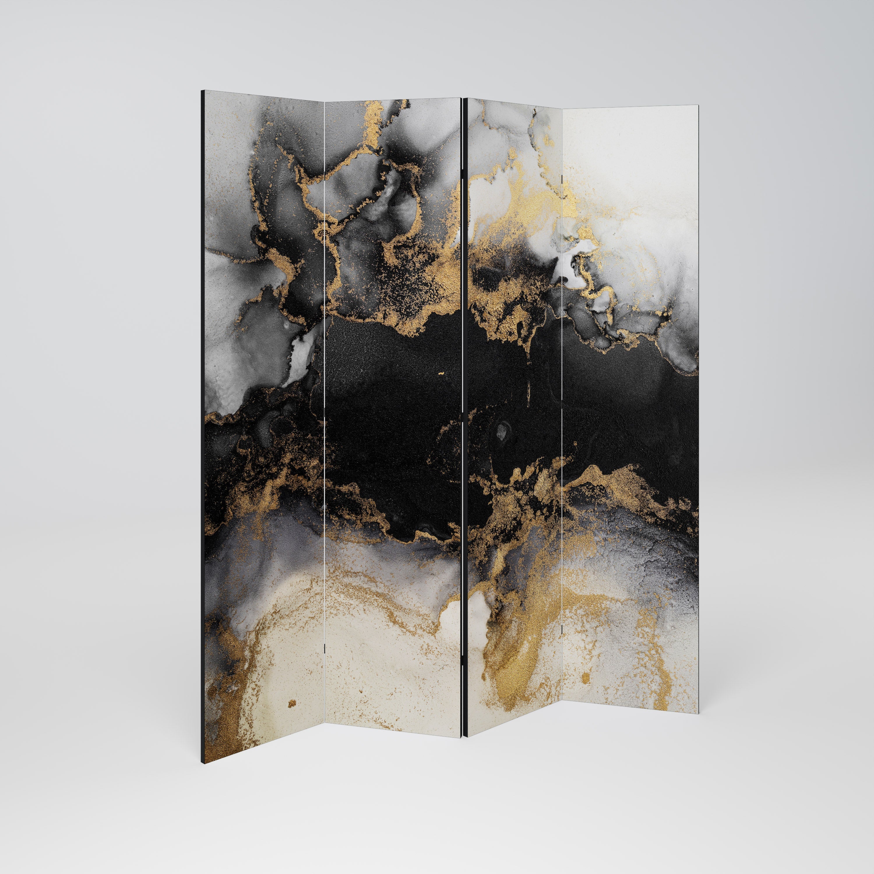 MARBLE OF TOMMORROW Biombo Decorativo de 4 Painéis