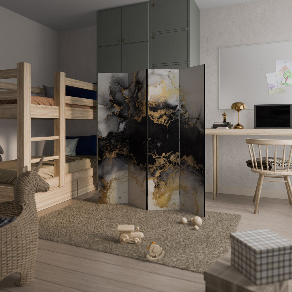 MARBLE OF TOMMORROW Biombo Decorativo de 4 Painéis