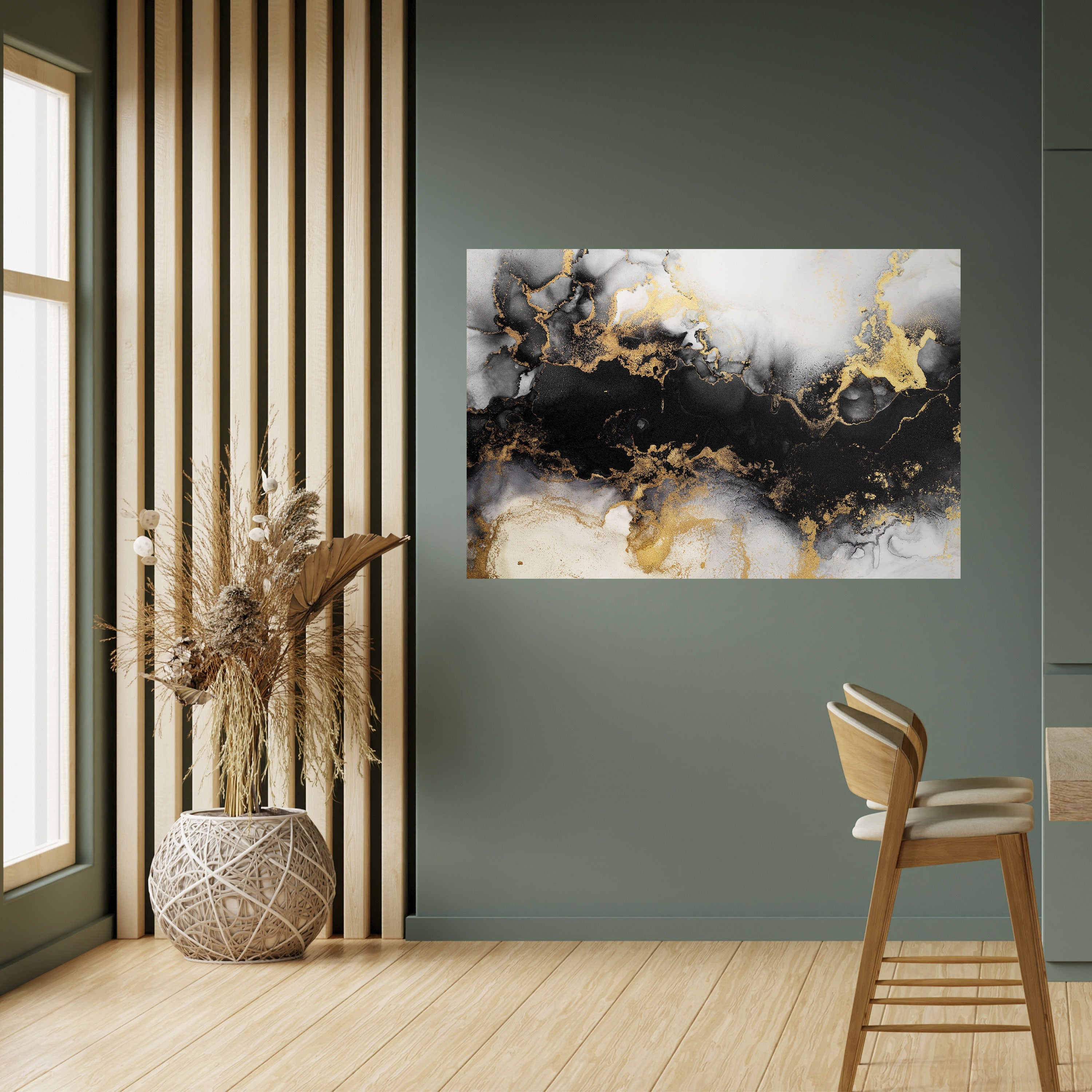 MARBLE OF TOMMORROW Peel and Stick Horizontal Poster