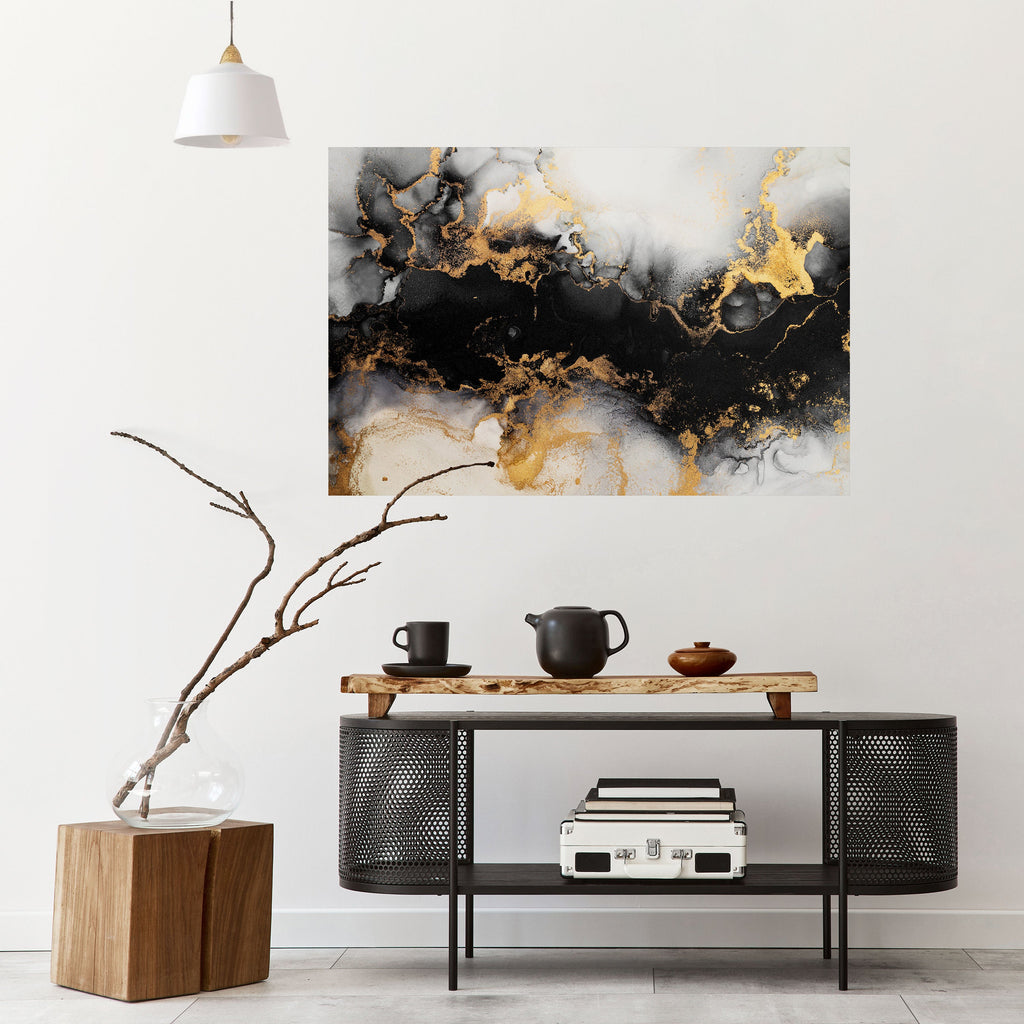 MARBLE OF TOMMORROW Peel and Stick Horizontal Poster