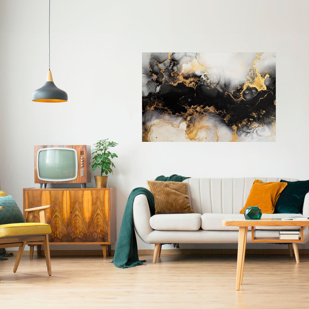 MARBLE OF TOMMORROW Peel and Stick Horizontal Poster