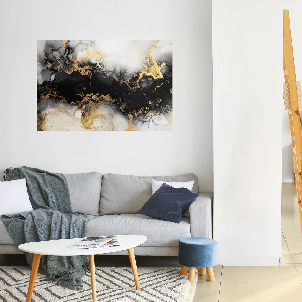 MARBLE OF TOMMORROW Peel and Stick Horizontal Poster