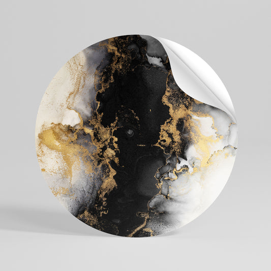 MARBLE OF TOMMORROW Autocolante Redondo Removível