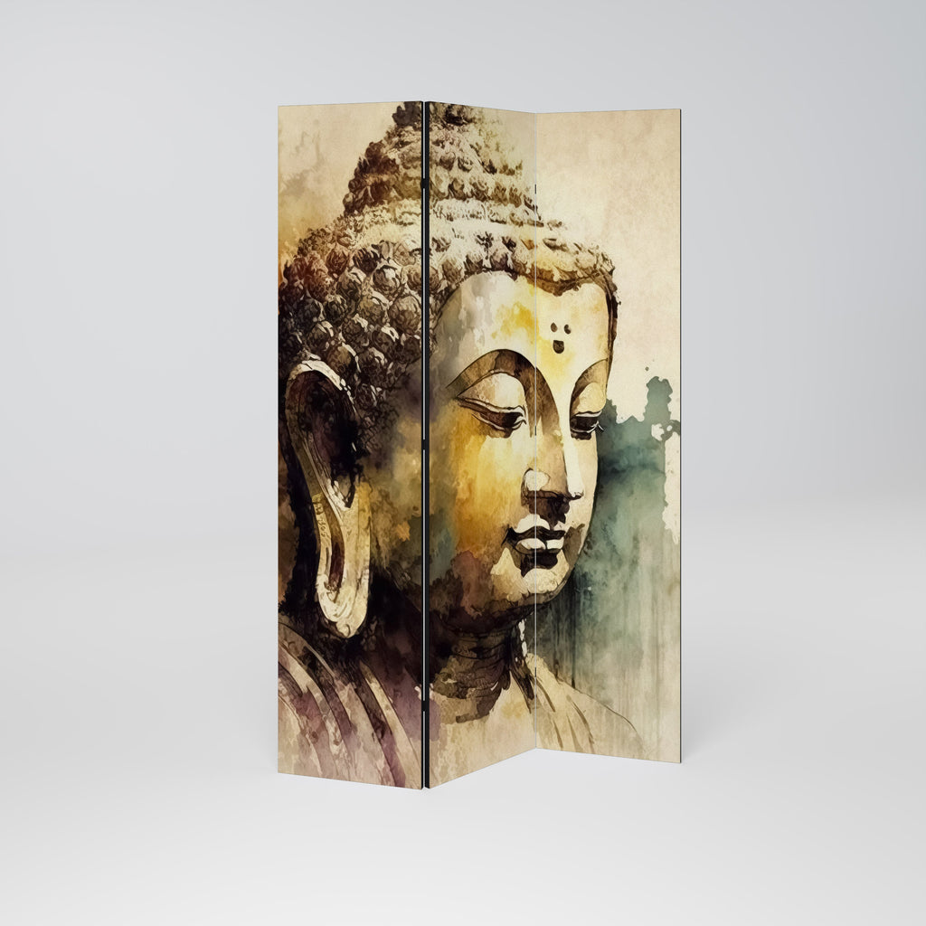 TRANQUIL BUDDHA WHISPERS Biombo Decorativo de 3 Painéis
