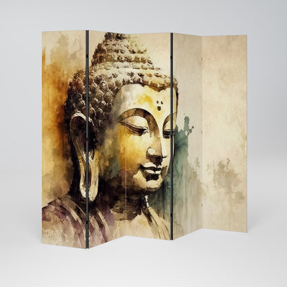 TRANQUIL BUDDHA WHISPERS 5-Panel Room Divider