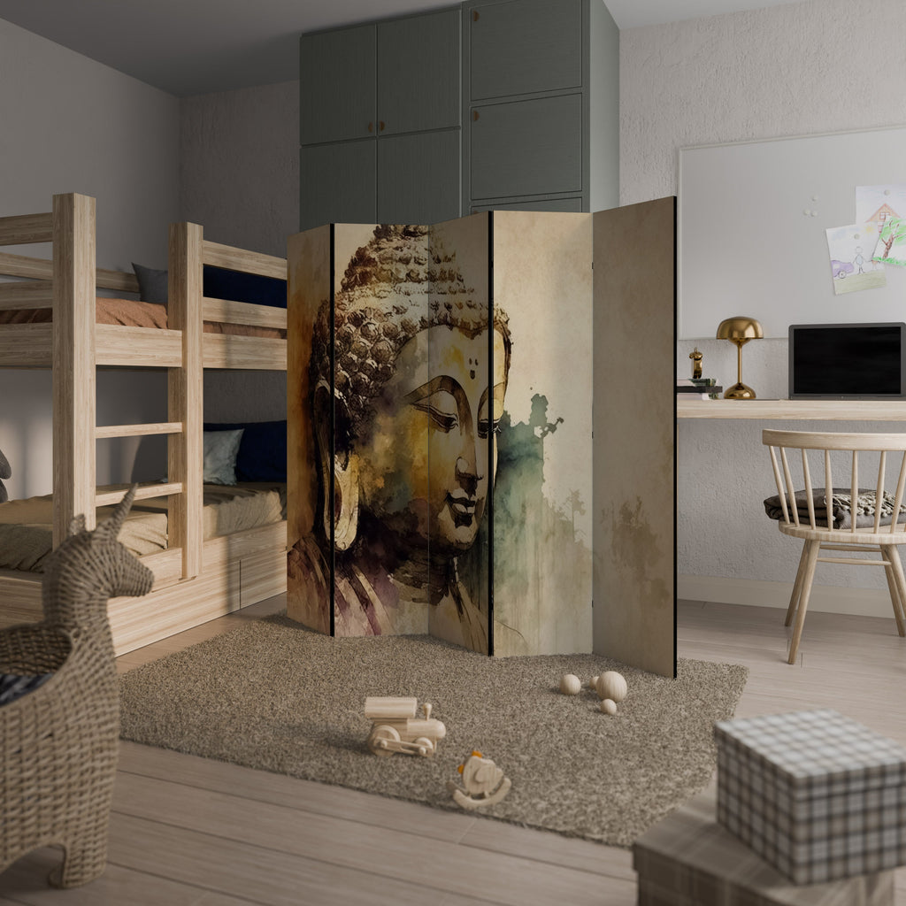 TRANQUIL BUDDHA WHISPERS Biombo Decorativo de 5 Painéis
