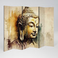 TRANQUIL BUDDHA WHISPERS Decorative 6-Panel Room Divider