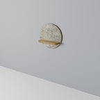 FADED ELEGANCE Prateleira Redonda Decorativa em Efeito Carvalho