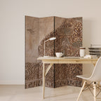 ARABESQUE WHISPERS Biombo Decorativo de 4 Painéis