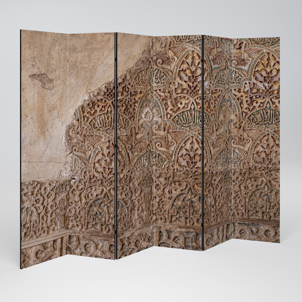ARABESQUE WHISPERS Biombo Decorativo de 6 Painéis
