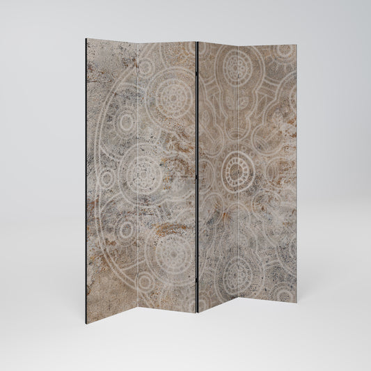 ENIGMATIC PATTERNS Biombo de 4 Painéis