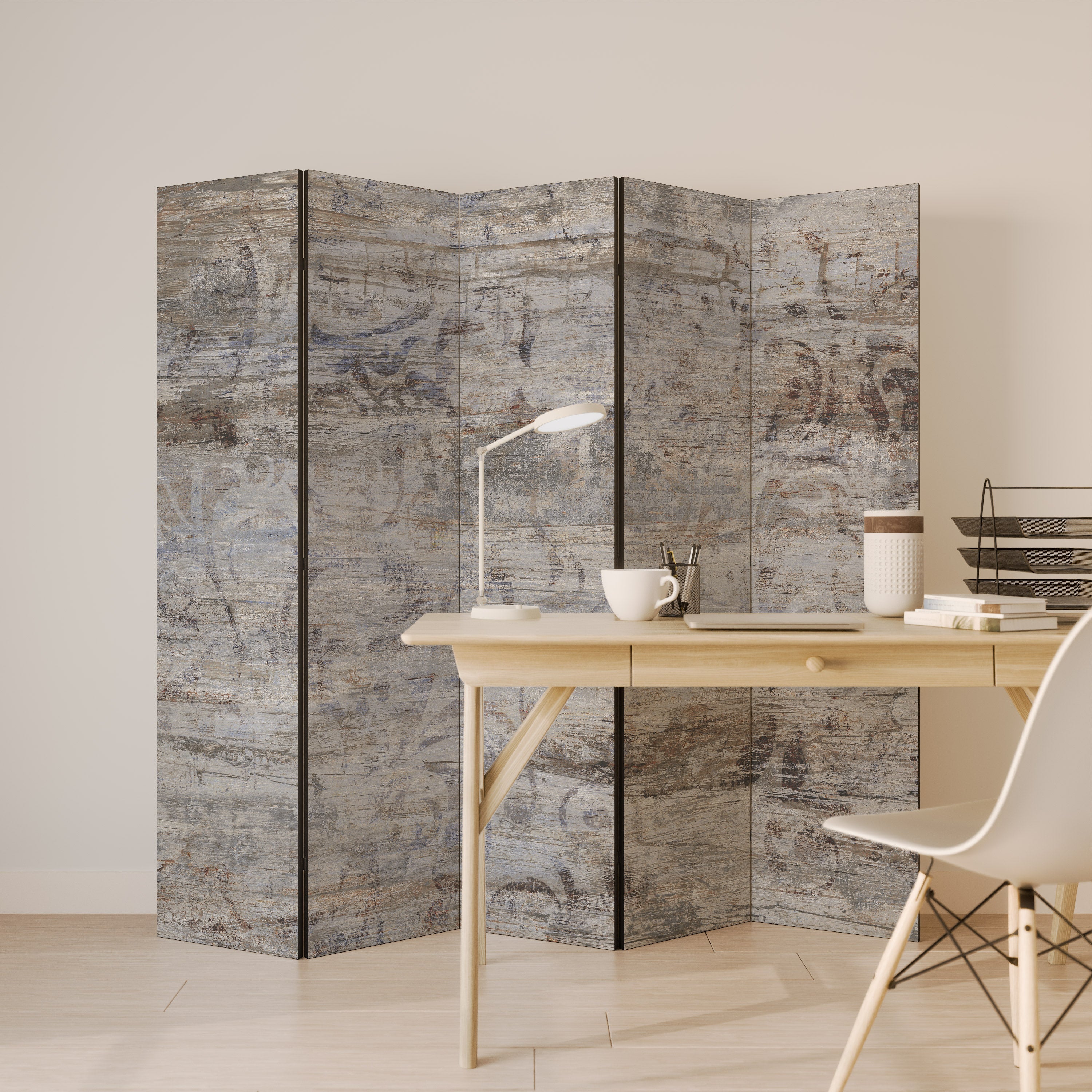 MYSTIC PATINA Biombo Decorativo de 5 Painéis