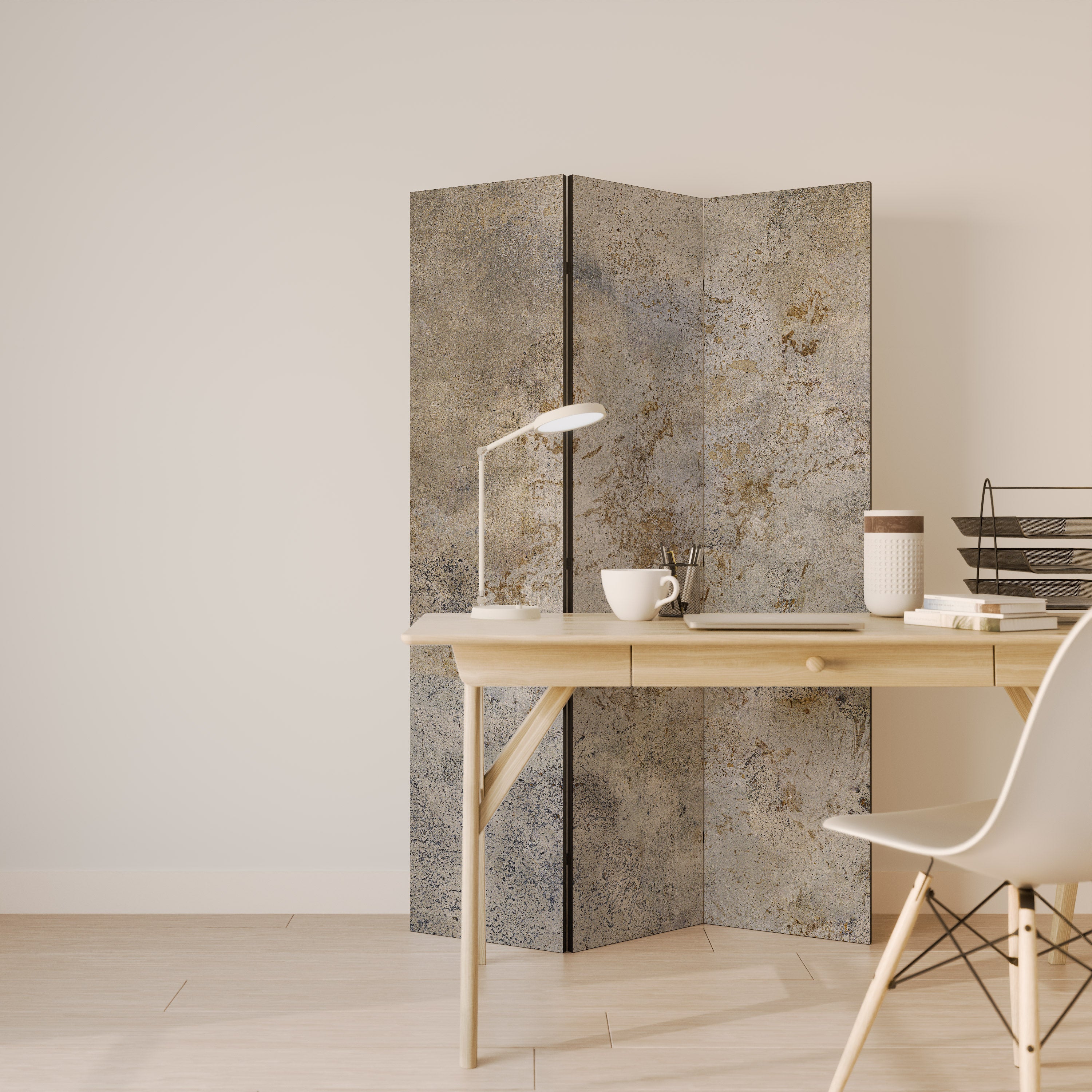 ABSTRACT EARTH CANVAS Biombo de 3 Painéis